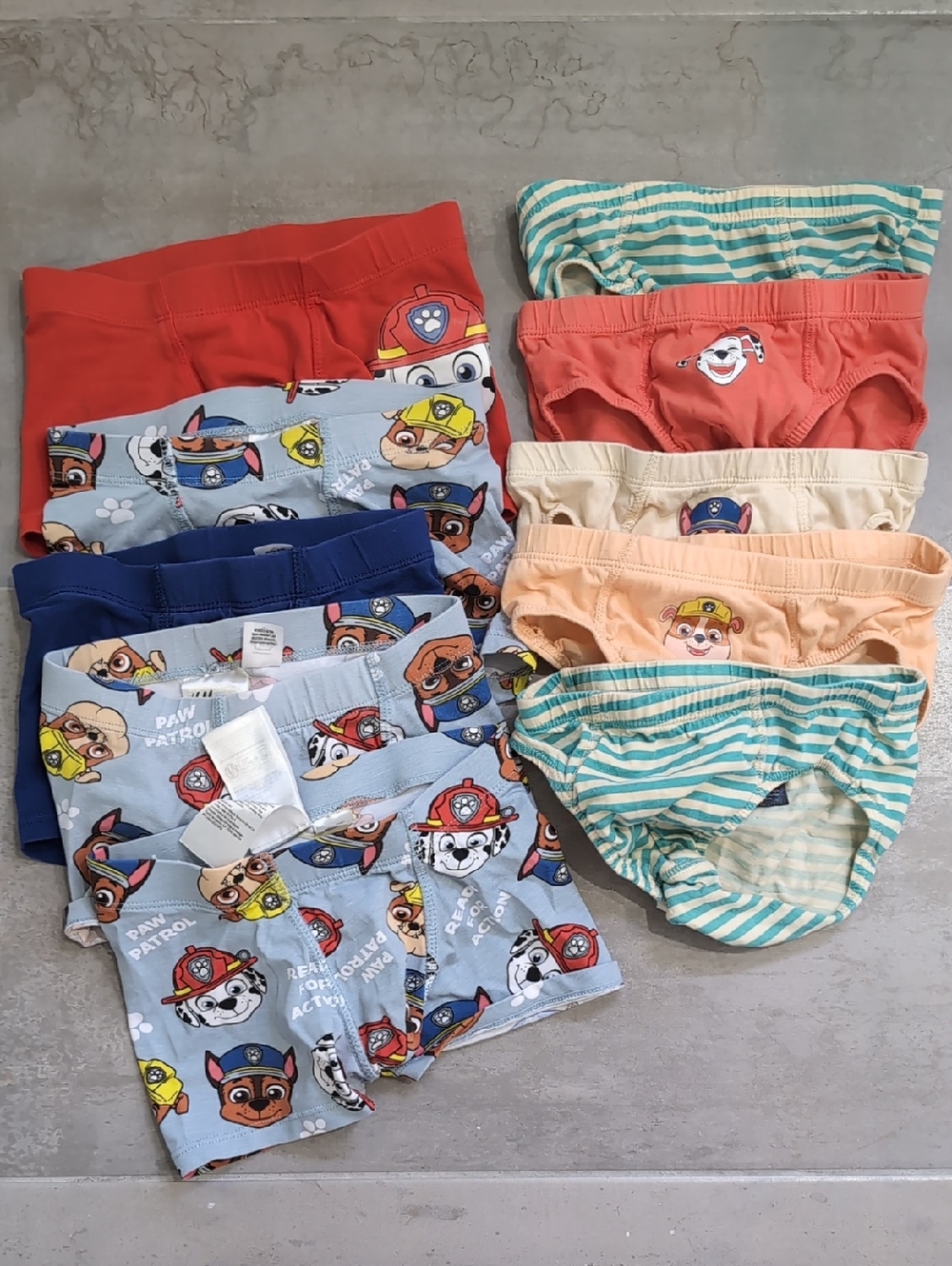 H&M Light Blue Paw Patrol Kids Briefs Bundle 10pairs